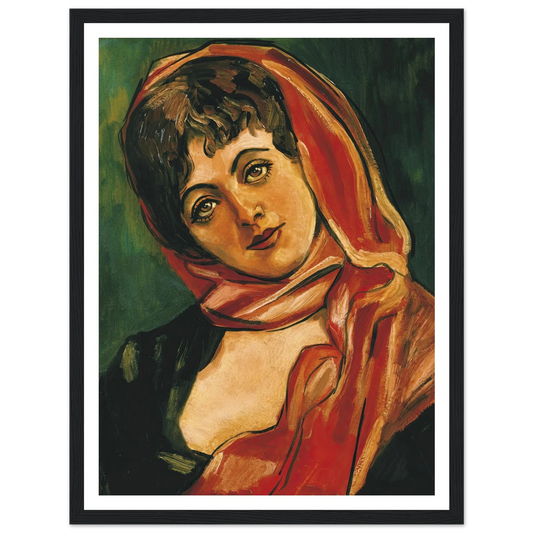 Visage de Femme Art Print | Francis Picabia - Framed Poster - 30x40 cm / 12x16″ - Black frame