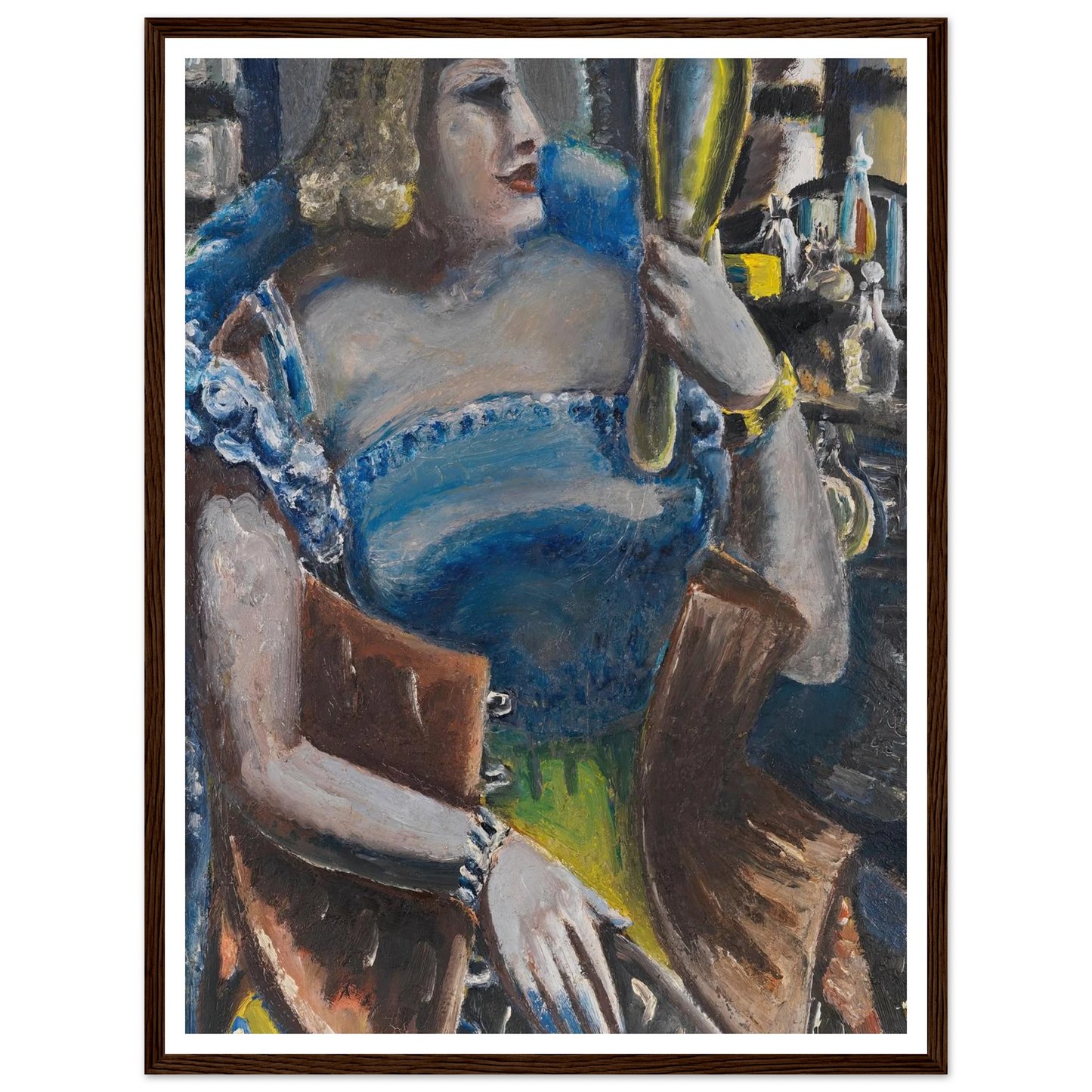 Wassernixe (1940-1948) Art Print | Paul Kleinschmidt - Framed Poster - 30x40 cm / 12x16″ - Black frame