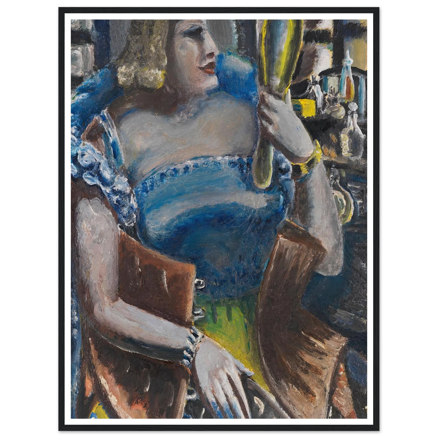 Wassernixe (1940-1948) Art Print | Paul Kleinschmidt - Framed Poster - 30x40 cm / 12x16″ - Black frame