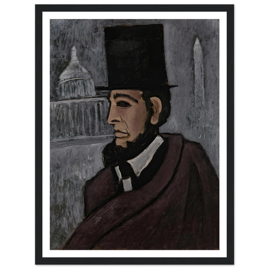 Weary of the Truth (1940) Art Print | Marsden Hartley - Framed Poster - 30x40 cm / 12x16″ - Black frame