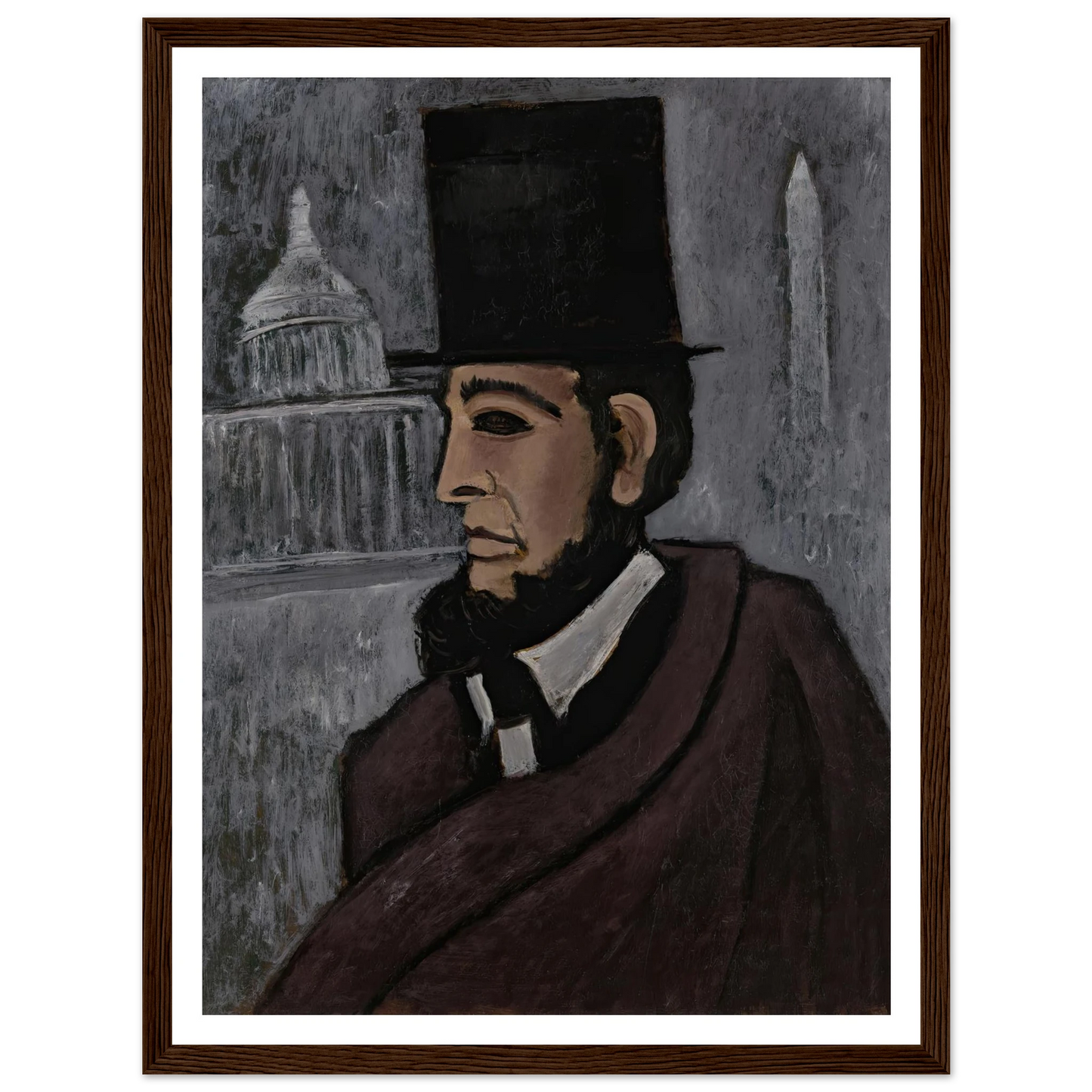 Weary of the Truth (1940) Art Print | Marsden Hartley - Framed Poster - 30x40 cm / 12x16″ - Black frame