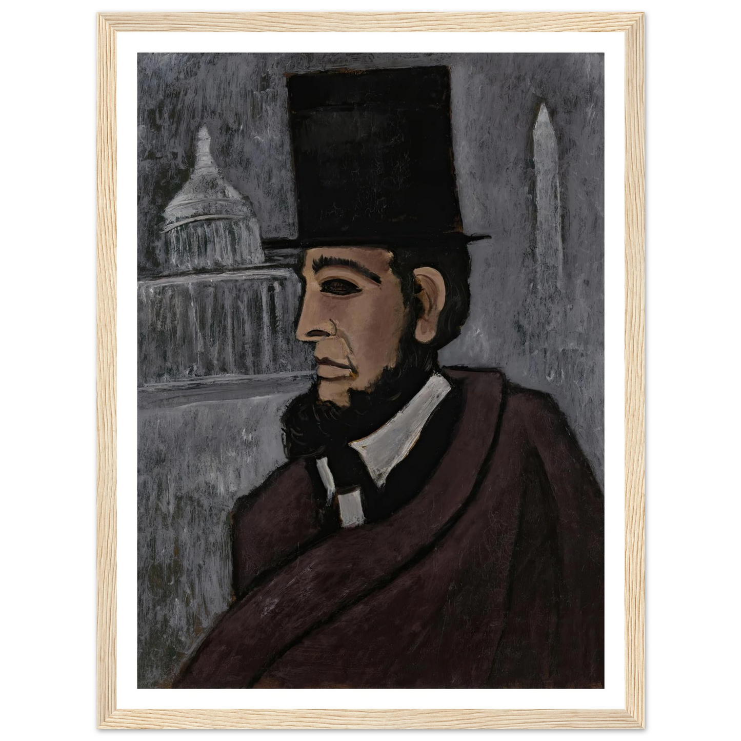 Weary of the Truth (1940) Art Print | Marsden Hartley - Framed Poster - 30x40 cm / 12x16″ - Black frame