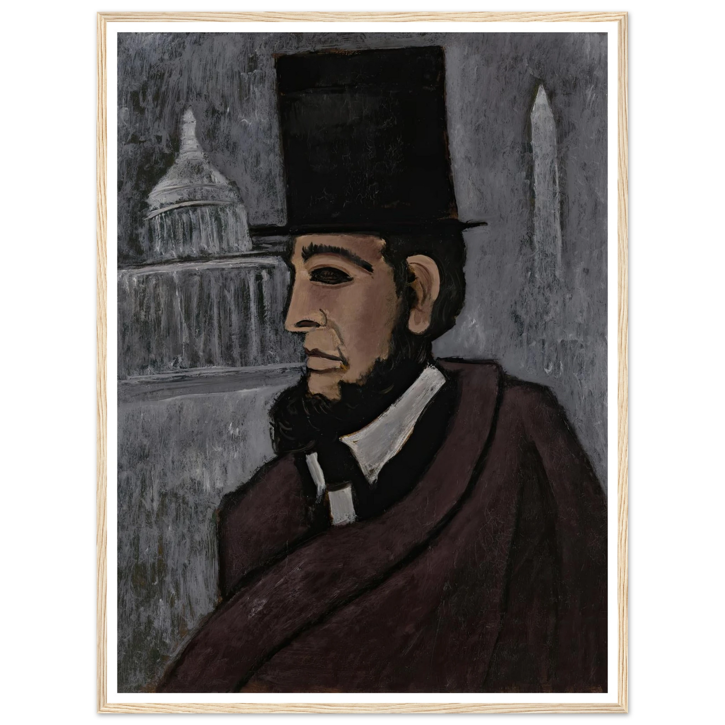 Weary of the Truth (1940) Art Print | Marsden Hartley - Framed Poster - 30x40 cm / 12x16″ - Black frame