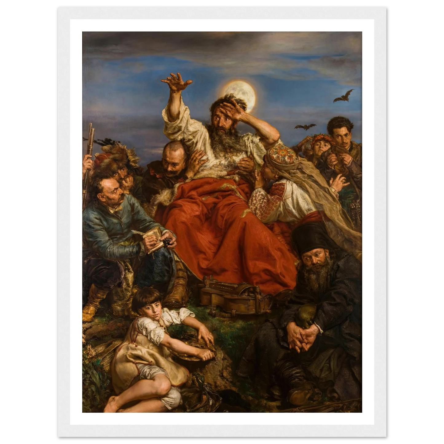 Wernyhora (1884) Art Print | Jan Matejko - Framed Poster - 30x40 cm / 12x16″ - Black frame