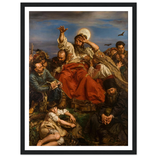 Wernyhora (1884) Art Print | Jan Matejko - Framed Poster - 30x40 cm / 12x16″ - Black frame