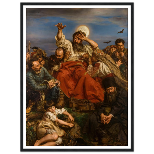 Wernyhora (1884) Art Print | Jan Matejko - Framed Poster - 30x40 cm / 12x16″ - Black frame