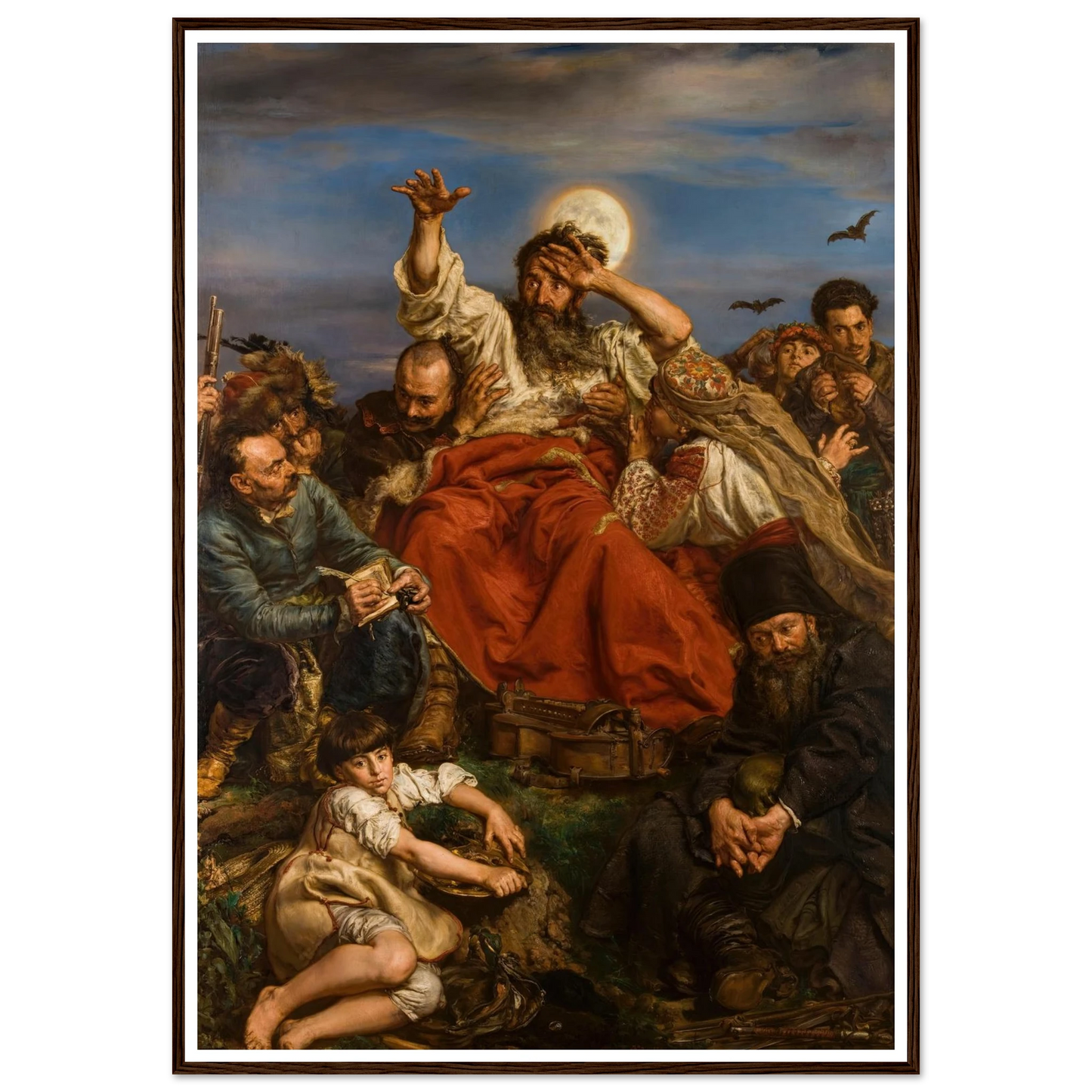 Wernyhora (1884) Art Print | Jan Matejko - Framed Poster - 30x40 cm / 12x16″ - Black frame