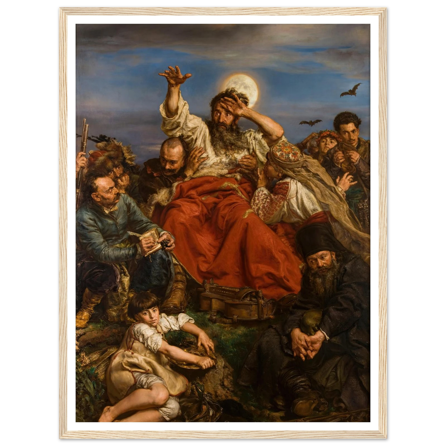 Wernyhora (1884) Art Print | Jan Matejko - Framed Poster - 30x40 cm / 12x16″ - Black frame