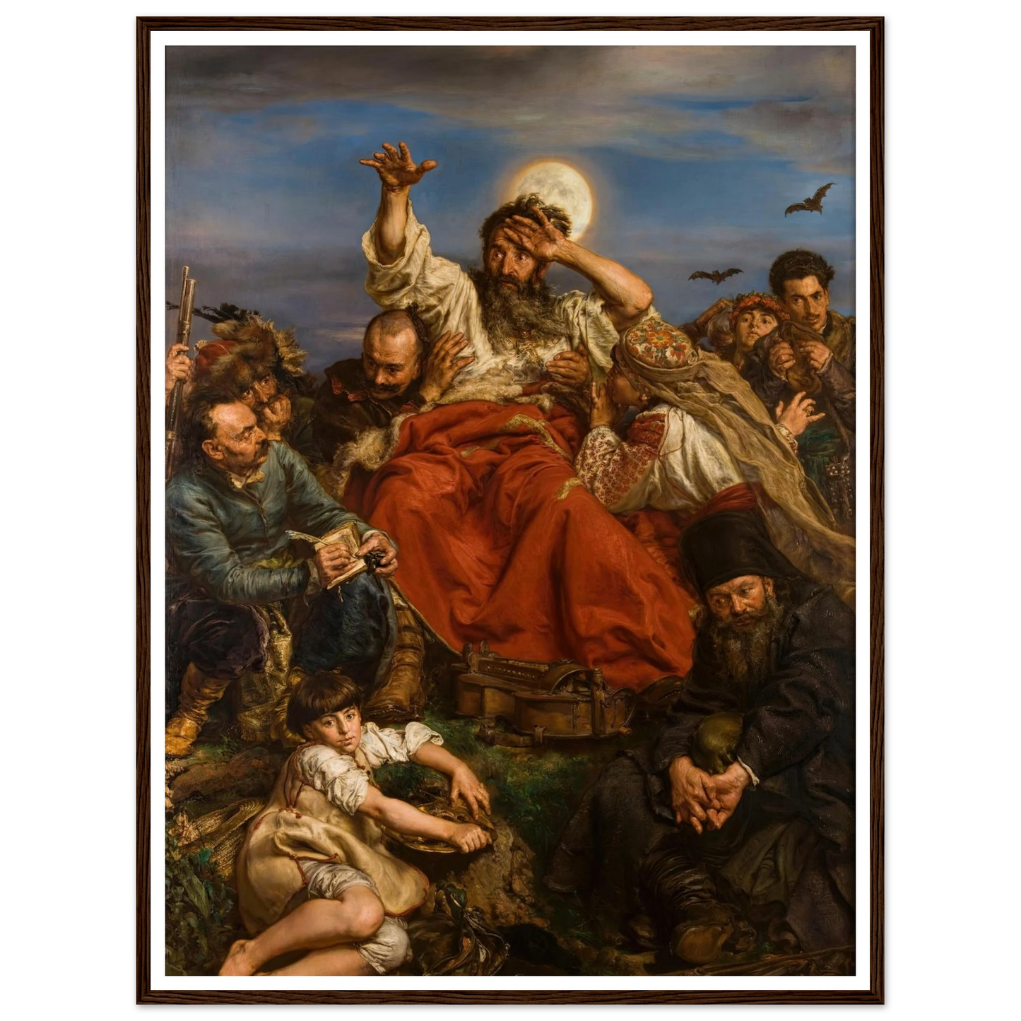 Wernyhora (1884) Art Print | Jan Matejko - Framed Poster - 30x40 cm / 12x16″ - Black frame
