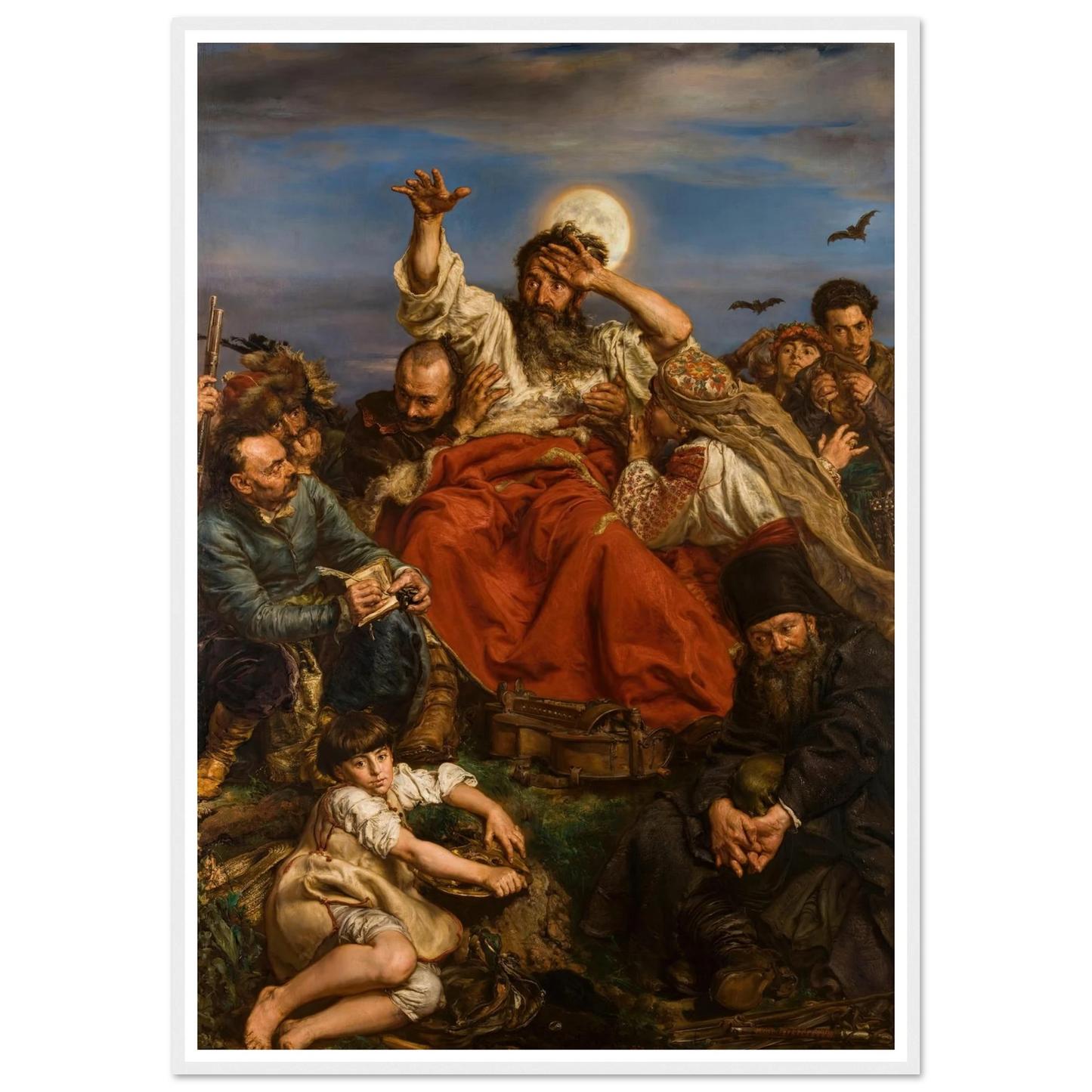 Wernyhora (1884) Art Print | Jan Matejko - Framed Poster - 30x40 cm / 12x16″ - Black frame