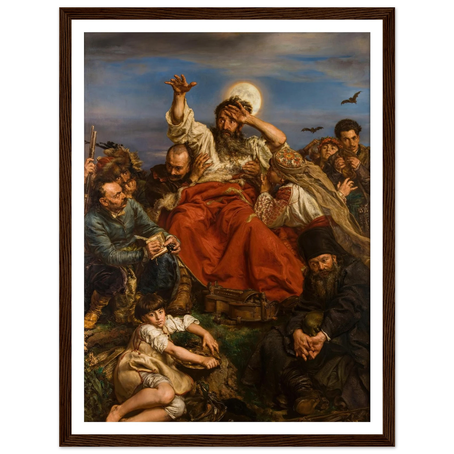 Wernyhora (1884) Art Print | Jan Matejko - Framed Poster - 30x40 cm / 12x16″ - Black frame