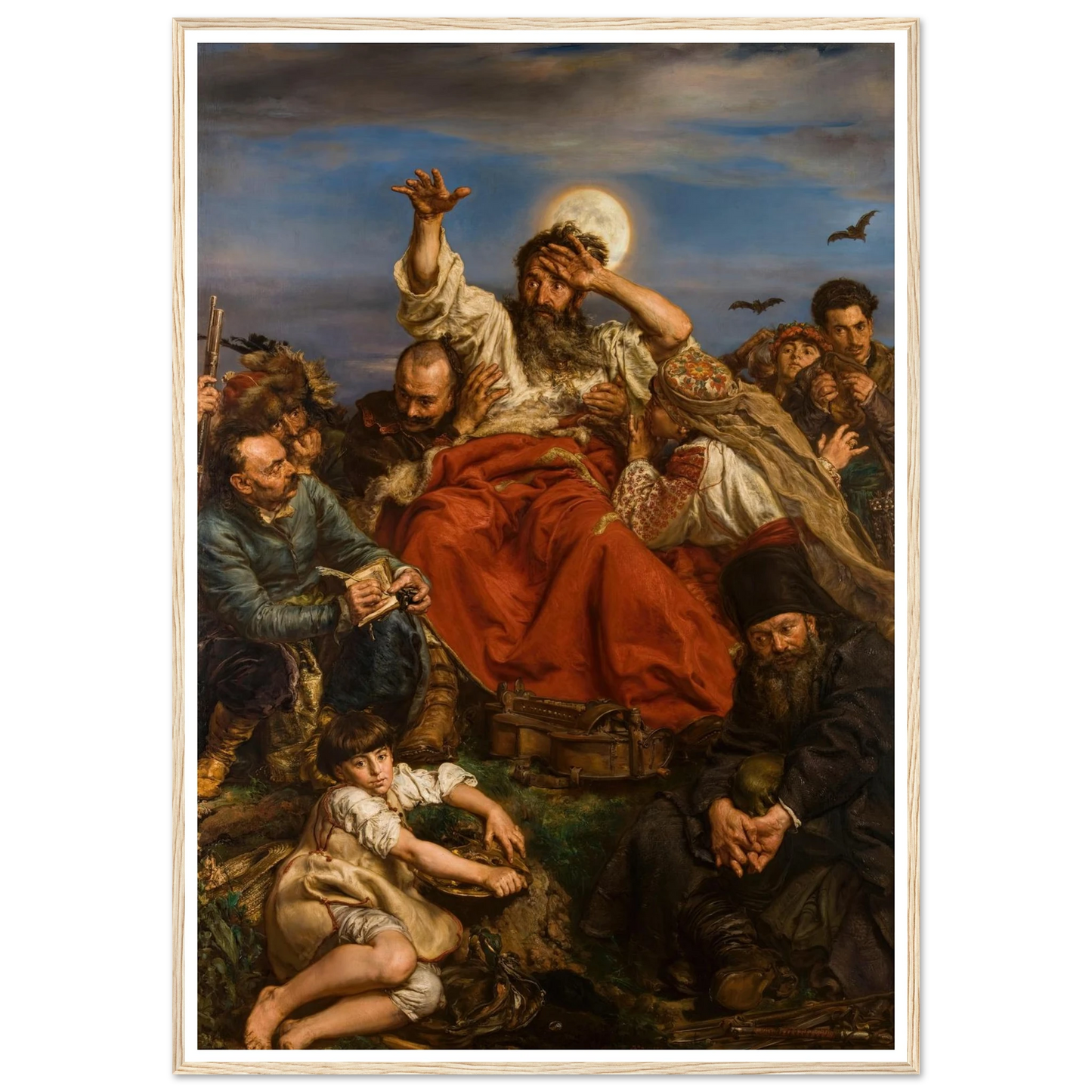 Wernyhora (1884) Art Print | Jan Matejko - Framed Poster - 30x40 cm / 12x16″ - Black frame