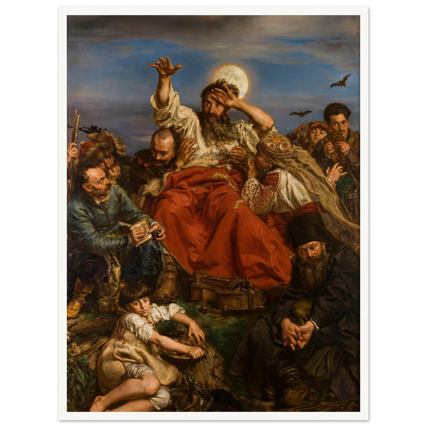 Wernyhora (1884) Art Print | Jan Matejko - Framed Poster - 30x40 cm / 12x16″ - Black frame