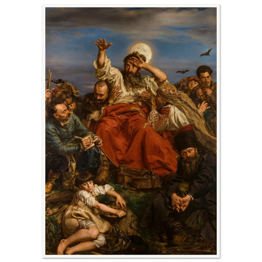 Wernyhora (1884) Art Print | Jan Matejko - Framed Poster - 30x40 cm / 12x16″ - Black frame