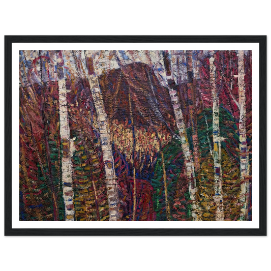 White Birches (c.1908) Art Print | Marsden Hartley - Framed Poster - 30x40 cm / 12x16″ - Black frame