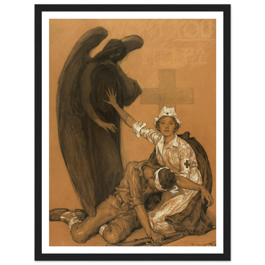 Will You Help Art Print | Robert Reid - Framed Poster - 30x40 cm / 12x16″ - Black frame