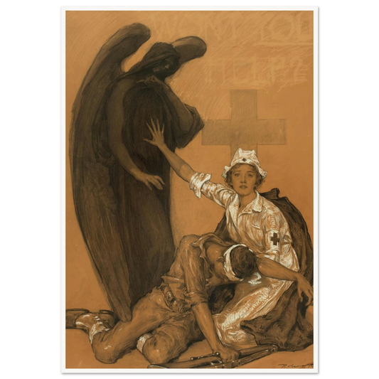 Will You Help Art Print | Robert Reid - Framed Poster - 30x40 cm / 12x16″ - Black frame