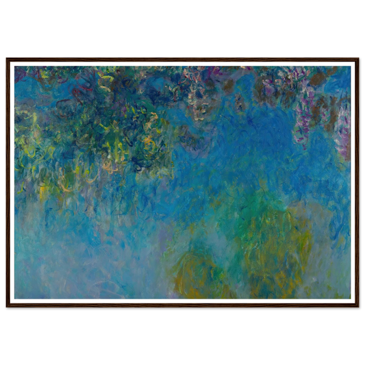 Wisteria (circa 1925) Art Print | Claude Monet - Framed Poster - 30x40 cm / 12x16″ - Black frame