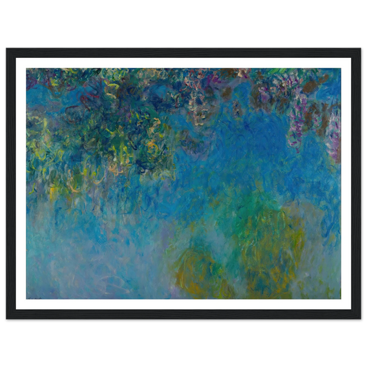 Wisteria (circa 1925) Art Print | Claude Monet - Framed Poster - 30x40 cm / 12x16″ - Black frame