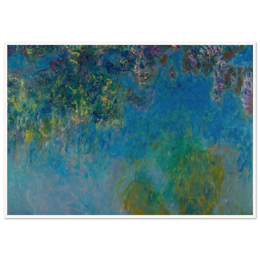 Wisteria (circa 1925) Art Print | Claude Monet - Framed Poster - 30x40 cm / 12x16″ - Black frame