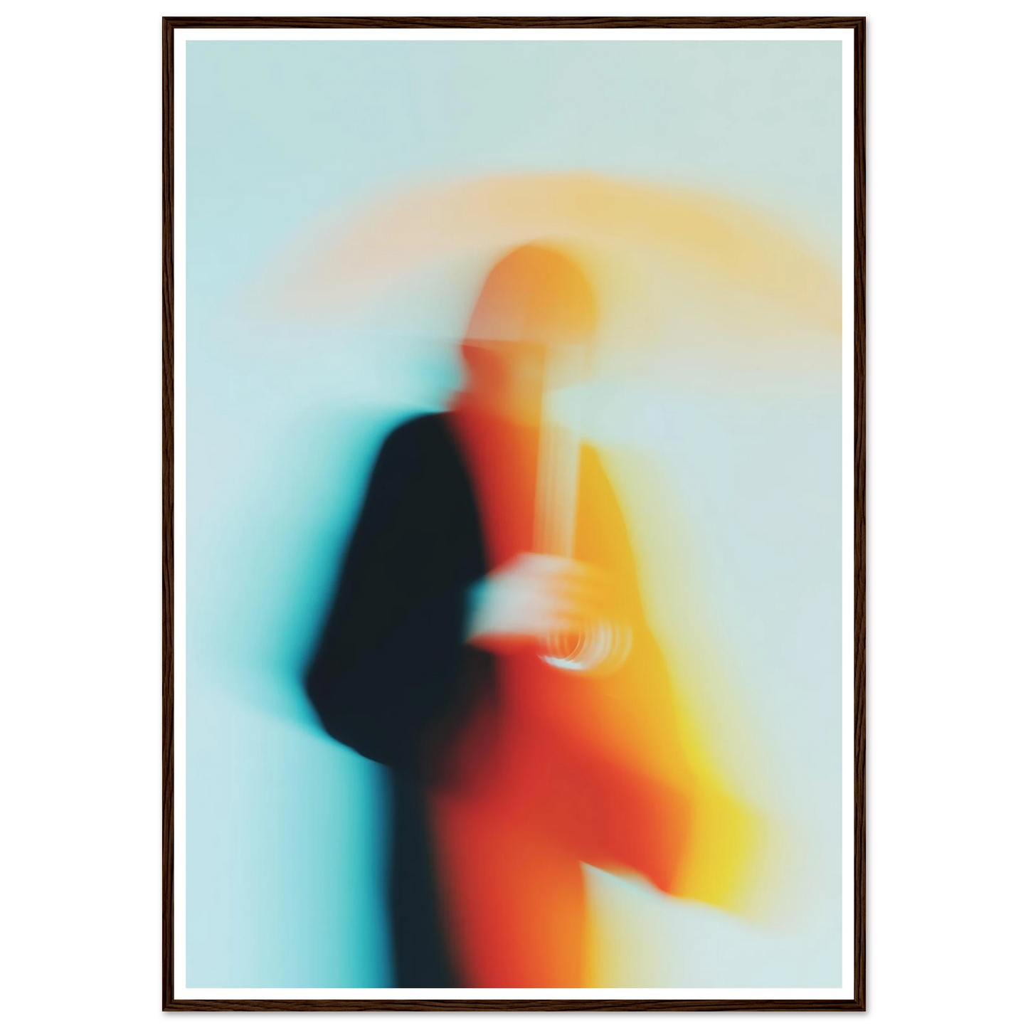 Woman with Umbrella - Framed Poster - 30x40 cm / 12x16″ - Black frame