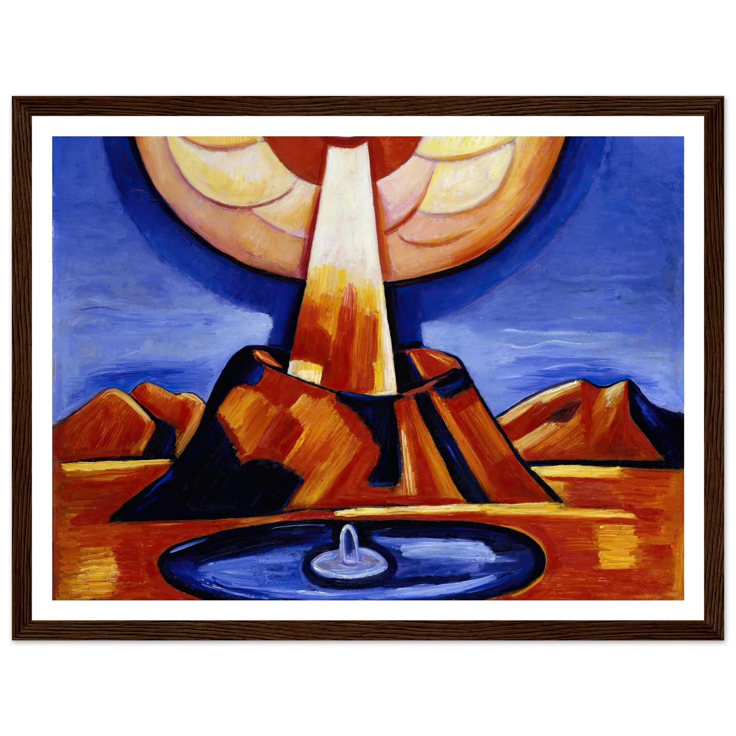 Yliaster (Paracelsus) (1932) Art Print | Marsden Hartley - Framed Poster - 30x40 cm / 12x16″ - Black frame