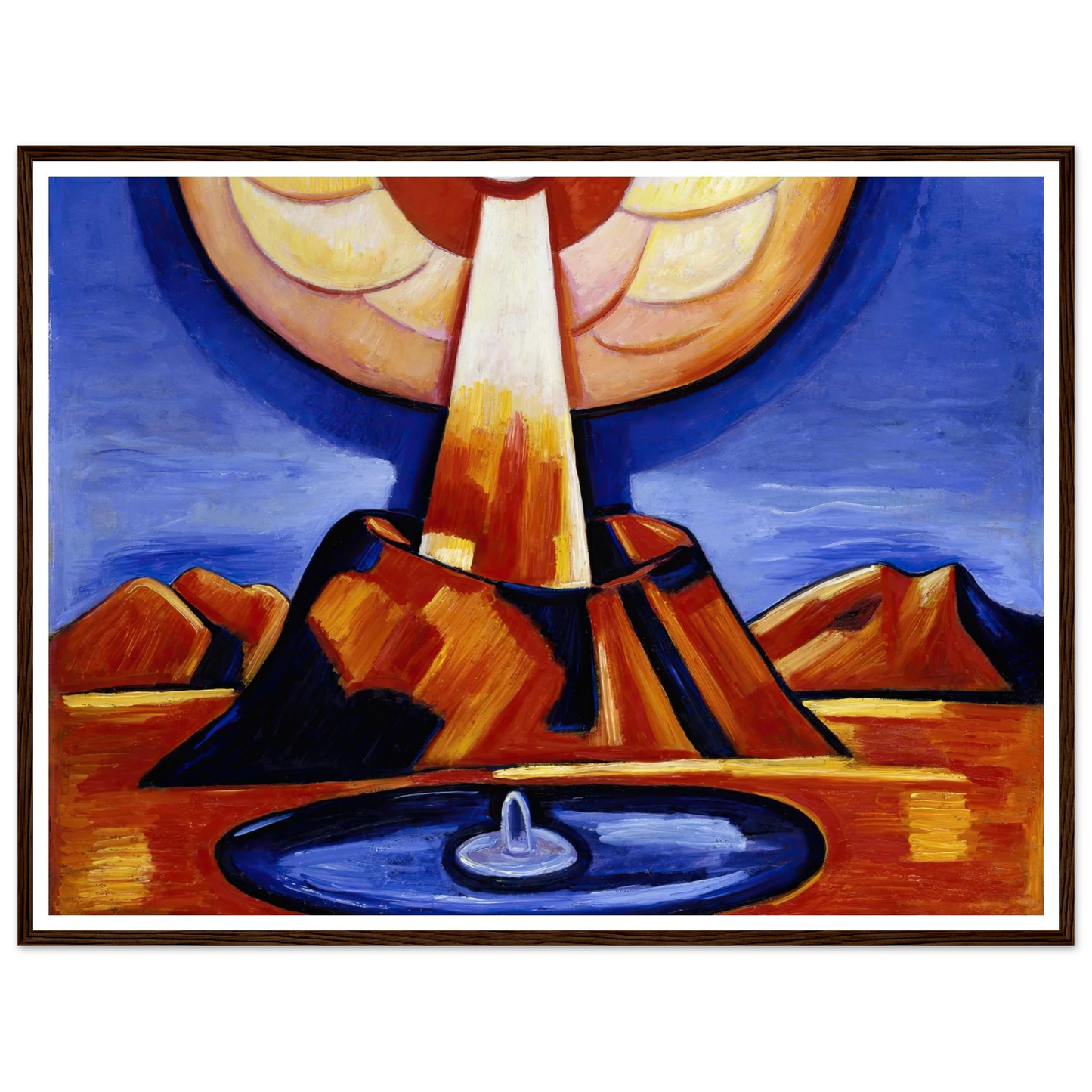 Yliaster (Paracelsus) (1932) Art Print | Marsden Hartley - Framed Poster - 30x40 cm / 12x16″ - Black frame