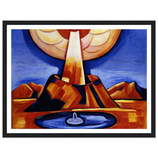 Yliaster (Paracelsus) (1932) Art Print | Marsden Hartley - Framed Poster - 30x40 cm / 12x16″ - Black frame