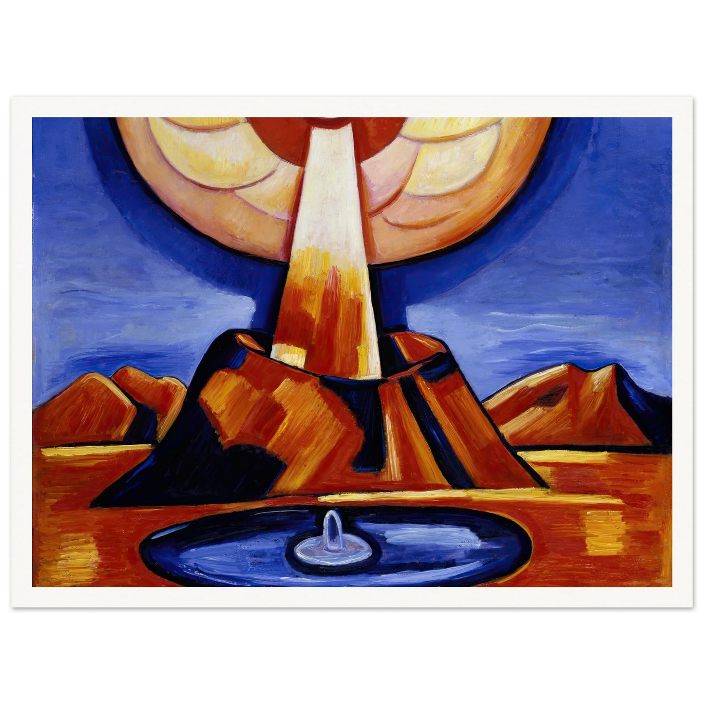 Yliaster (Paracelsus) (1932) Art Print | Marsden Hartley - Framed Poster - 30x40 cm / 12x16″ - Black frame