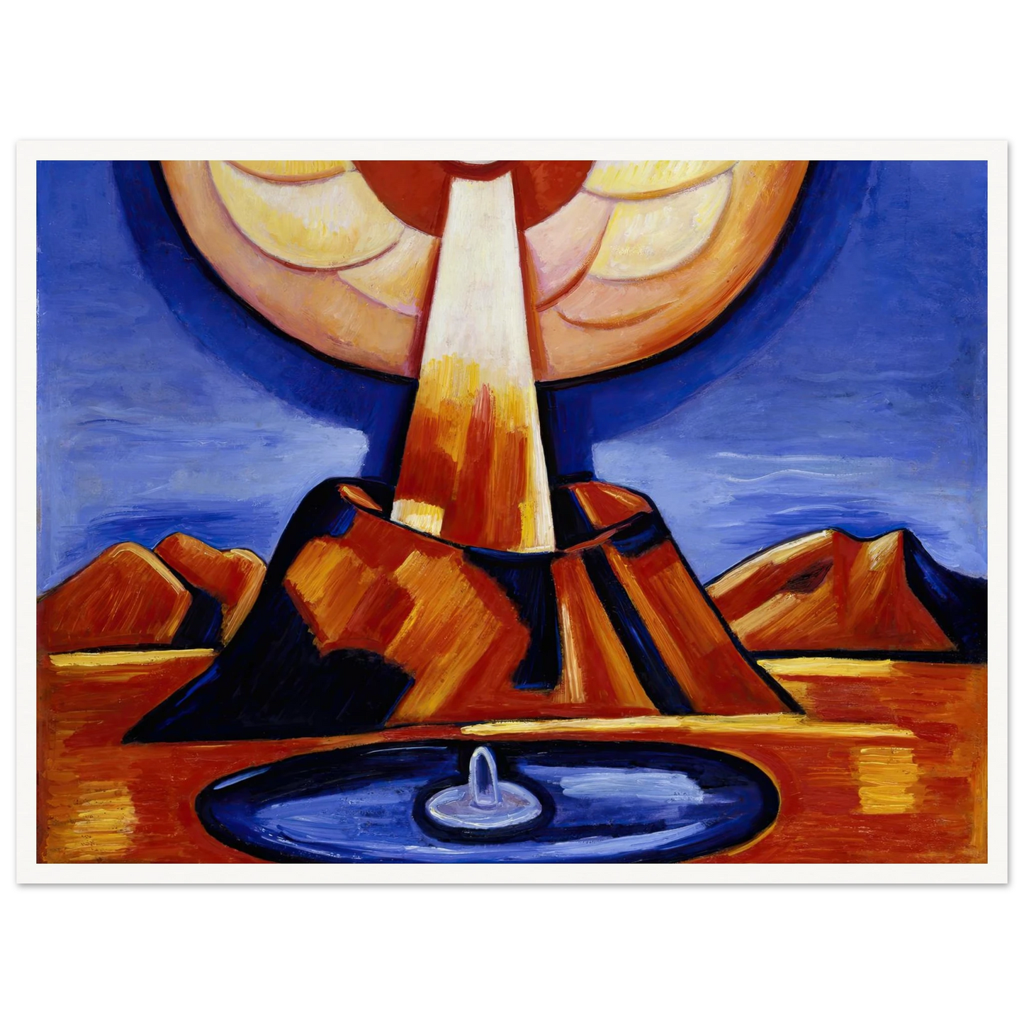 Yliaster (Paracelsus) (1932) Art Print | Marsden Hartley - Framed Poster - 30x40 cm / 12x16″ - Black frame