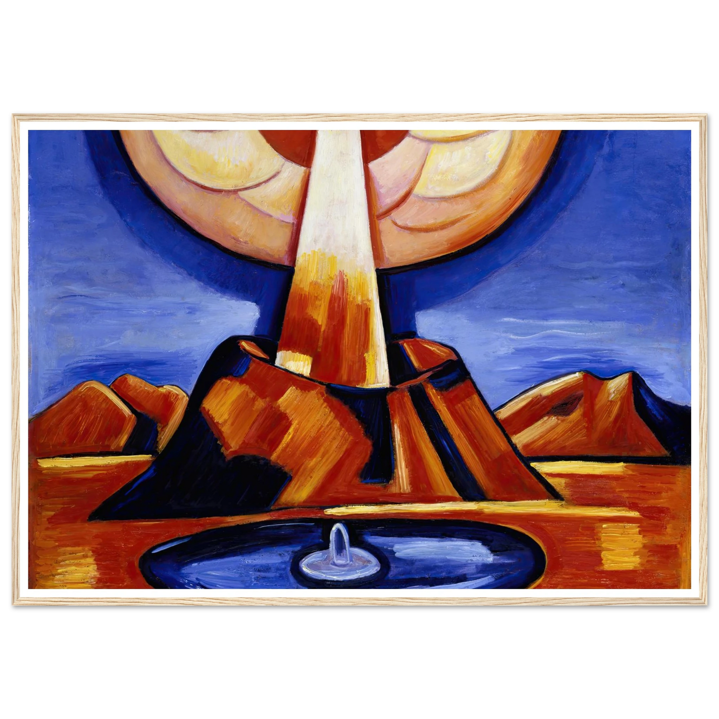 Yliaster (Paracelsus) (1932) Art Print | Marsden Hartley - Framed Poster - 30x40 cm / 12x16″ - Black frame