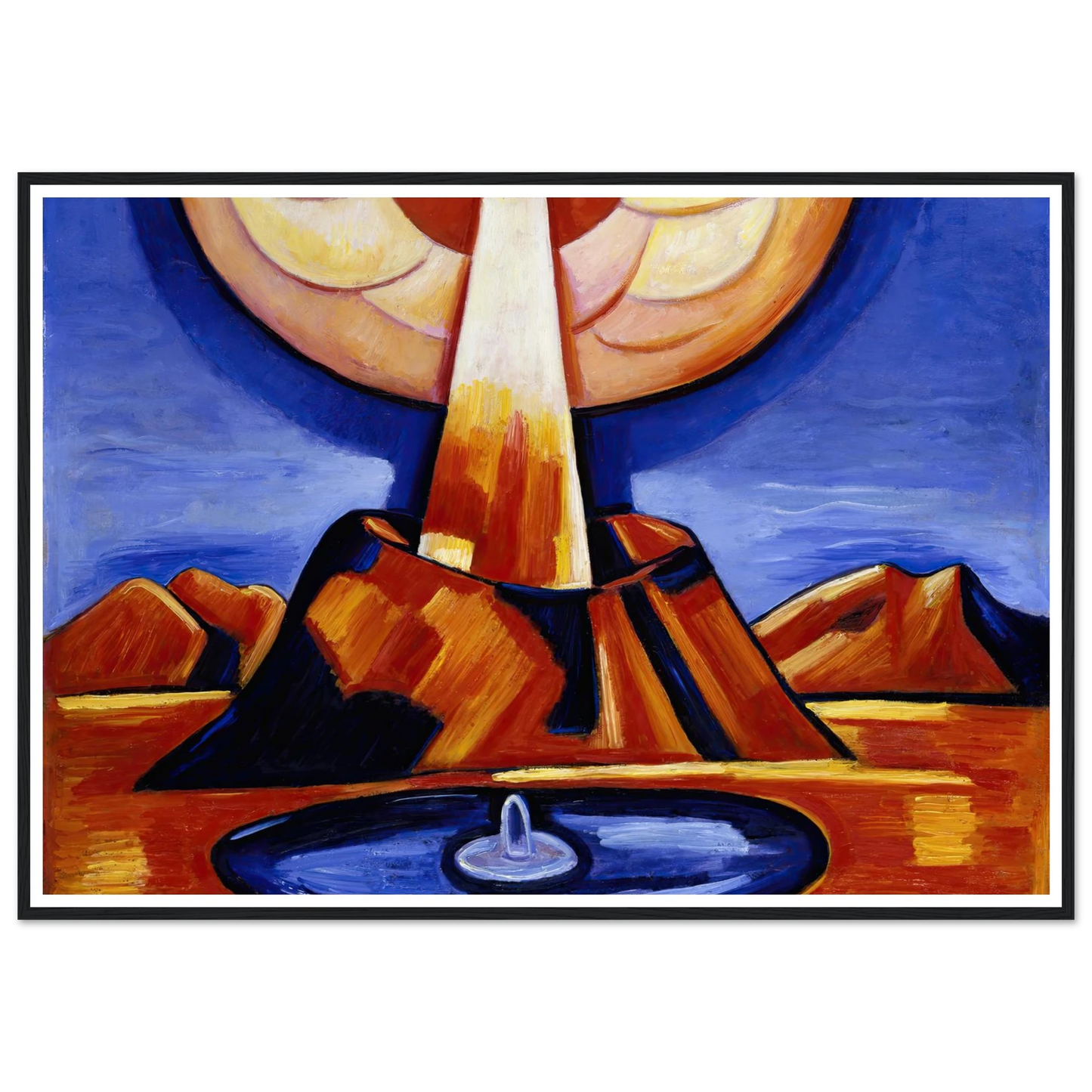 Yliaster (Paracelsus) (1932) Art Print | Marsden Hartley - Framed Poster - 30x40 cm / 12x16″ - Black frame