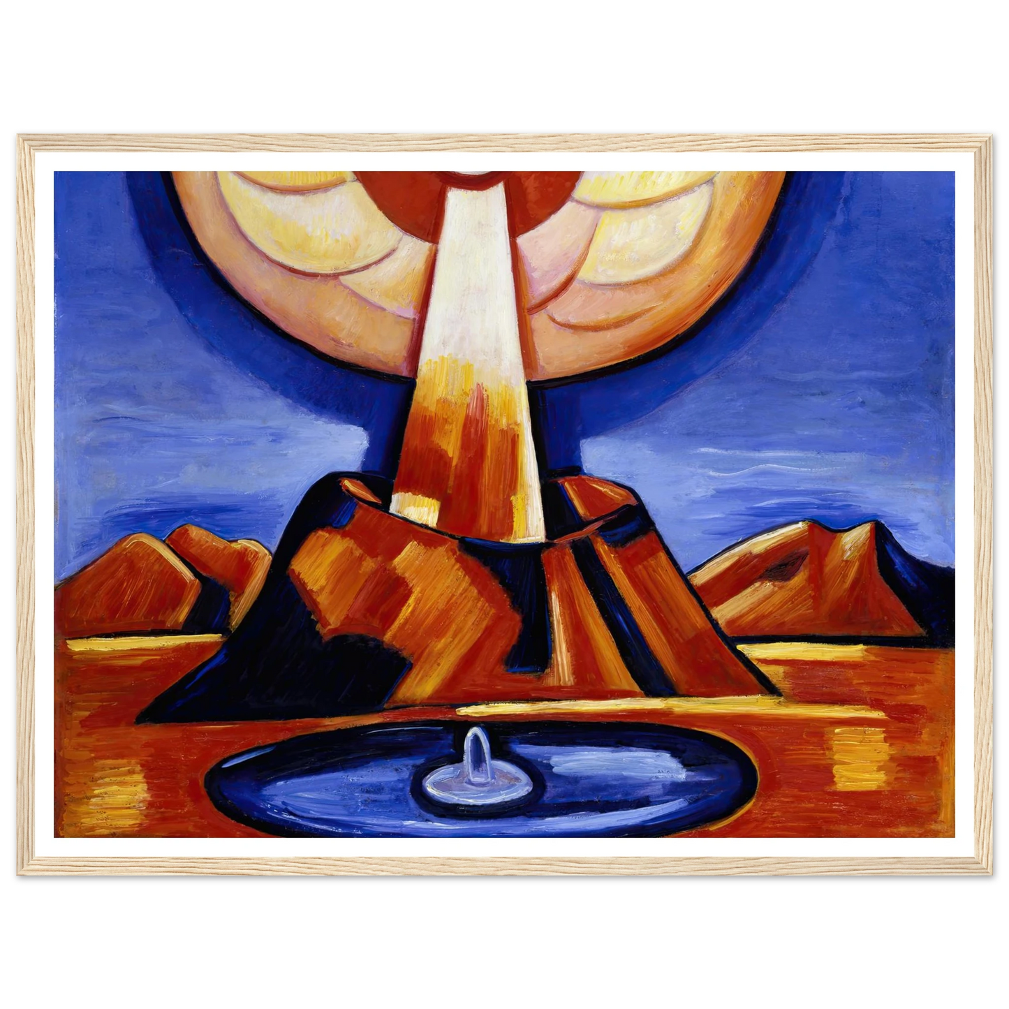 Yliaster (Paracelsus) (1932) Art Print | Marsden Hartley - Framed Poster - 30x40 cm / 12x16″ - Black frame