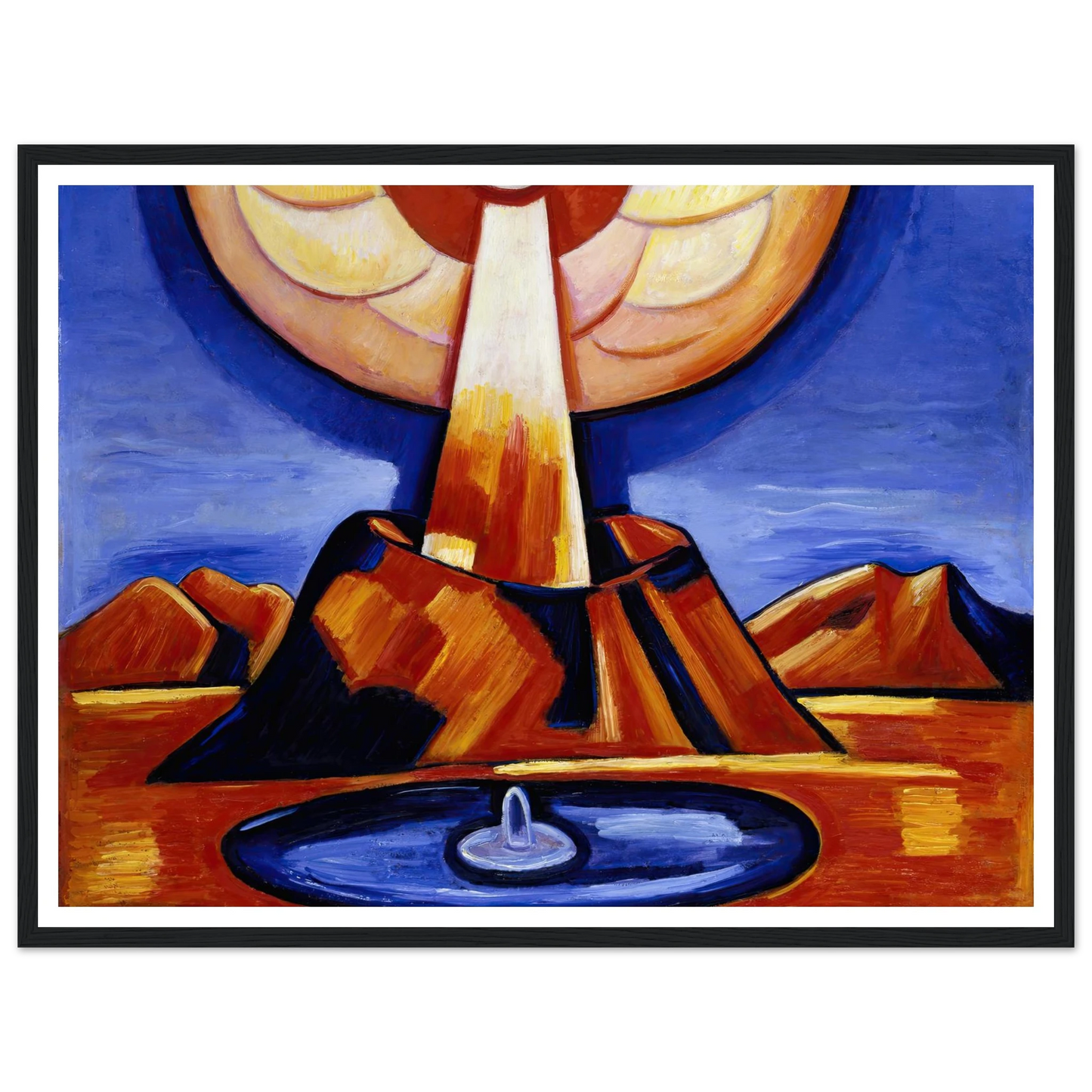 Yliaster (Paracelsus) (1932) Art Print | Marsden Hartley - Framed Poster - 30x40 cm / 12x16″ - Black frame