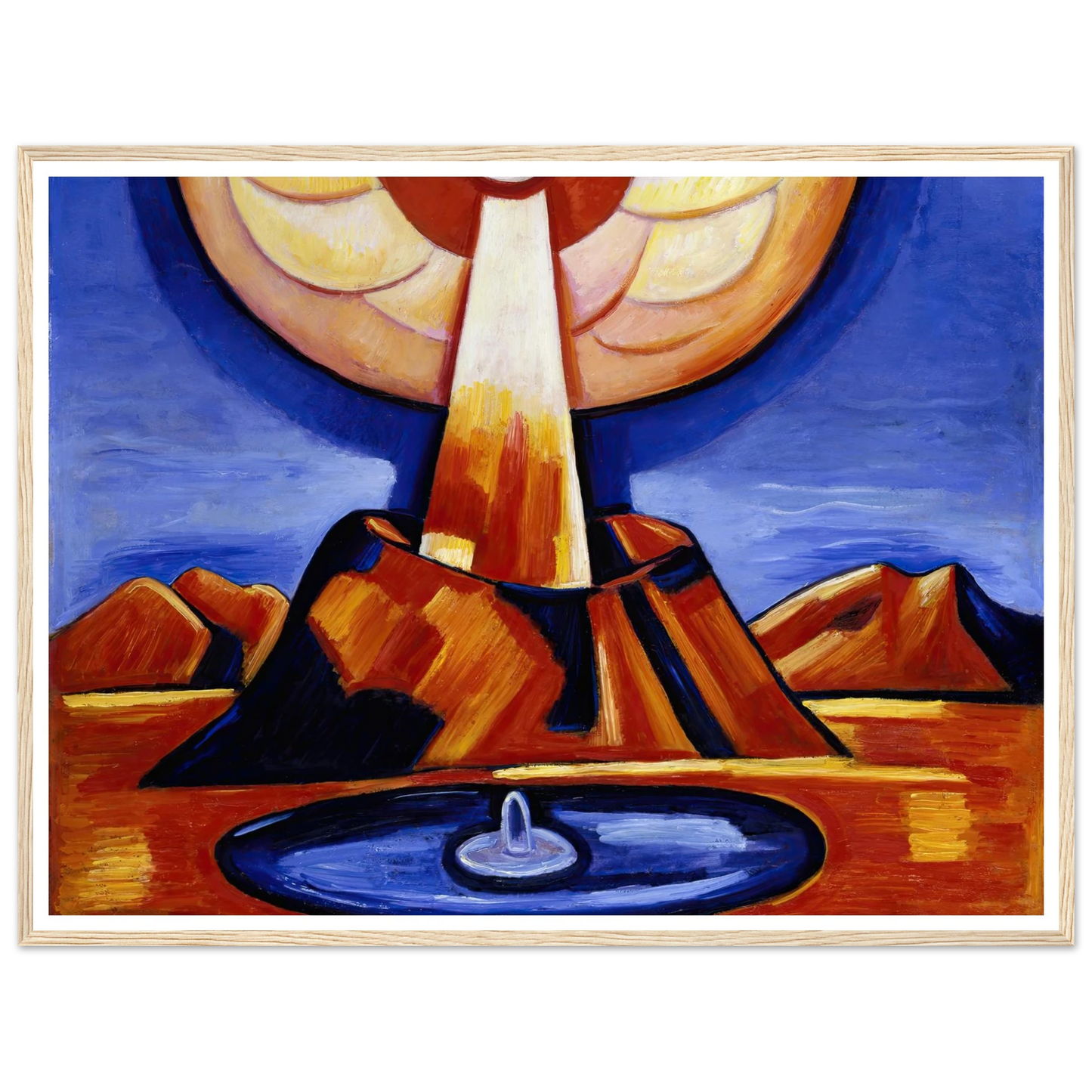 Yliaster (Paracelsus) (1932) Art Print | Marsden Hartley - Framed Poster - 30x40 cm / 12x16″ - Black frame