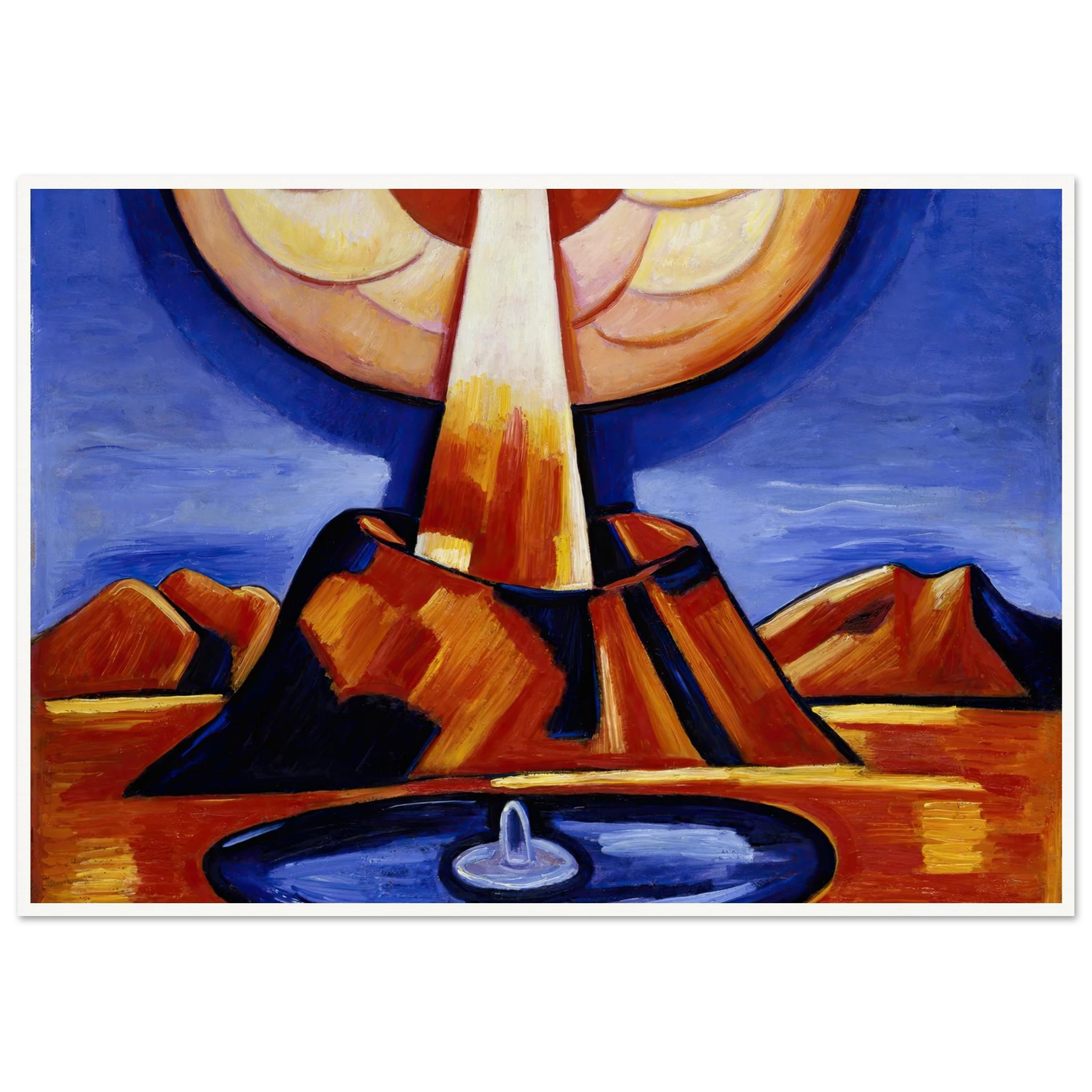 Yliaster (Paracelsus) (1932) Art Print | Marsden Hartley - Framed Poster - 30x40 cm / 12x16″ - Black frame