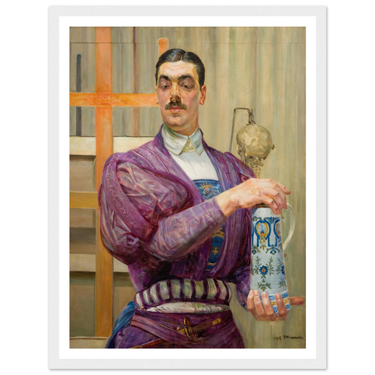 Young Poland (1917) Art Print | Jacek Malczewski - Framed Poster - 30x40 cm / 12x16″ - Black frame