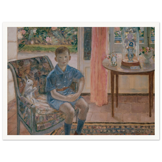 Youth (1926) Art Print | Frederick Carl Frieseke - Framed Poster - 30x40 cm / 12x16″ - Black frame