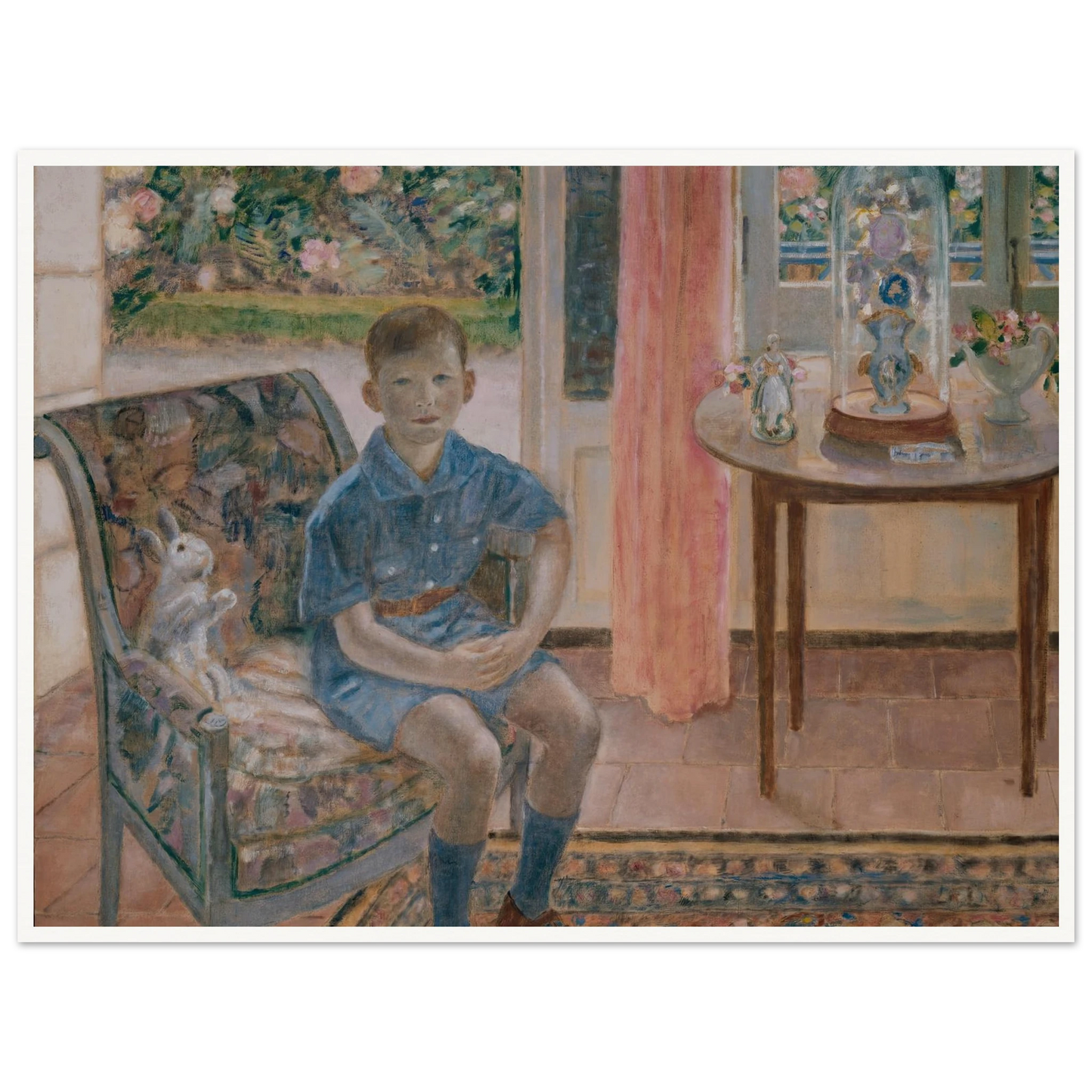 Youth (1926) Art Print | Frederick Carl Frieseke - Framed Poster - 30x40 cm / 12x16″ - Black frame