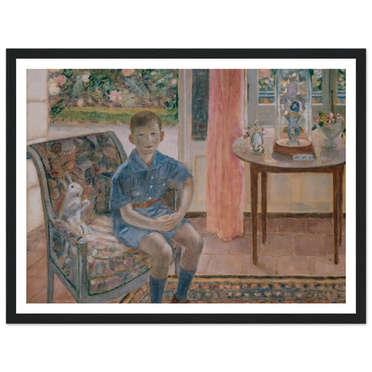 Youth (1926) Art Print | Frederick Carl Frieseke - Framed Poster - 30x40 cm / 12x16″ - Black frame