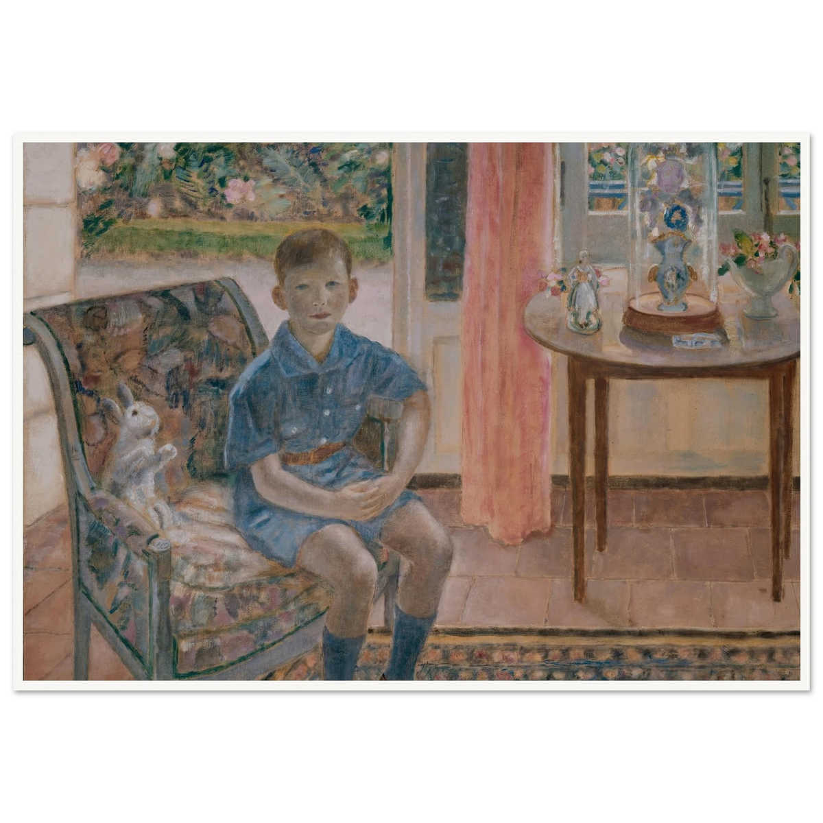 Youth (1926) Art Print | Frederick Carl Frieseke - Framed Poster - 30x40 cm / 12x16″ - Black frame