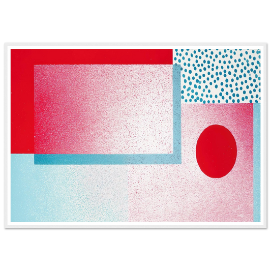 Zero Gravity Slab - Framed Poster - 30x40 cm / 12x16″ - Black frame