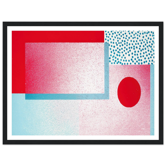 Zero Gravity Slab - Framed Poster - 30x40 cm / 12x16″ - Black frame