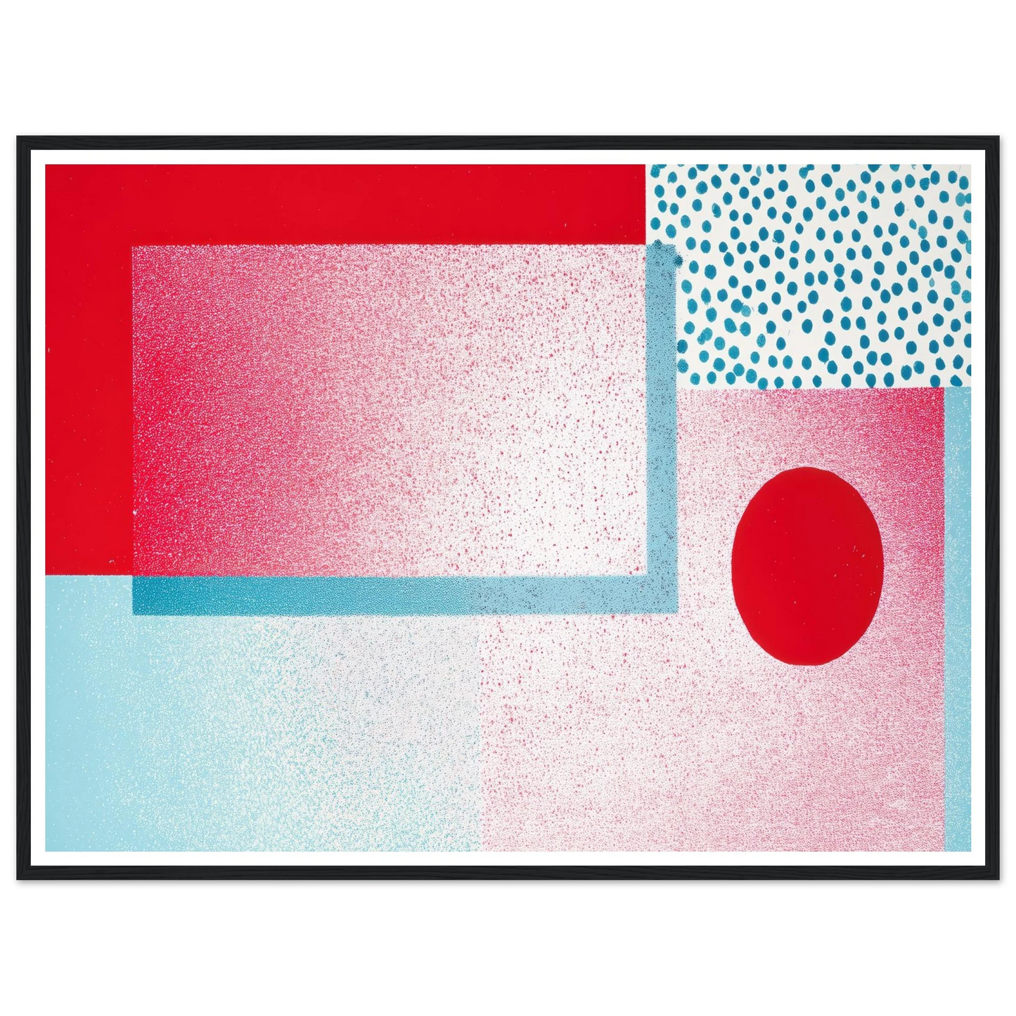 Zero Gravity Slab - Framed Poster - 30x40 cm / 12x16″ - Black frame