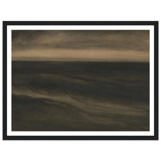 Zwarte marine (1900) Art Print | Leon Spilliaert - Framed Poster - 30x40 cm / 12x16″ - Black frame