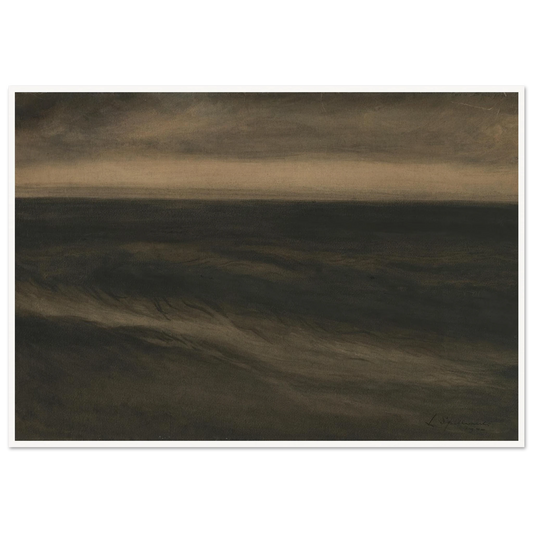 Zwarte marine (1900) Art Print | Leon Spilliaert - Framed Poster - 30x40 cm / 12x16″ - Black frame